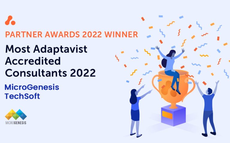 MicroGenesis received the most number of Accredited Professional Badges issued for Scriptrunner for Jira and Confluence by Adaptavist for the Year 2022