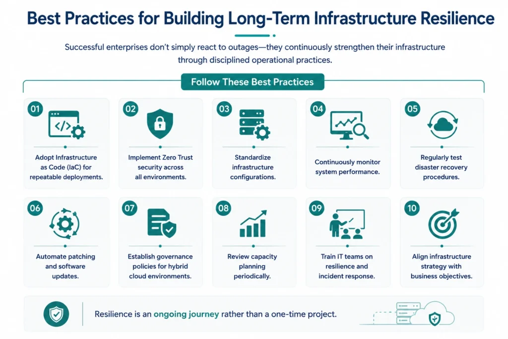 Best practices for infrastructure resilience